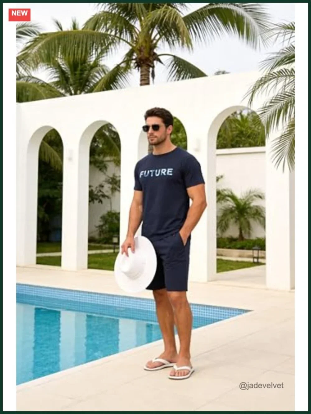 Men's Cotton Pajama Shorts Set Short Sleeve Sleepwear S-XXL
